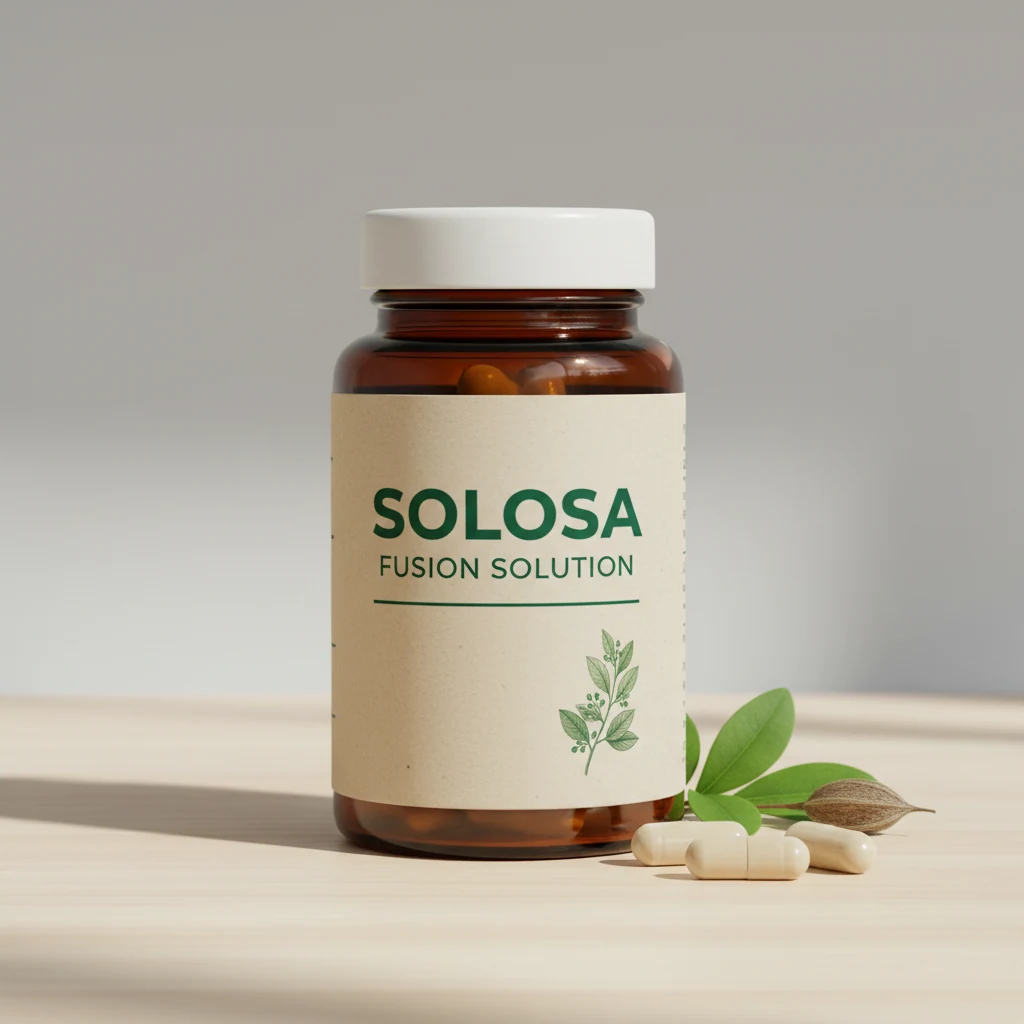 Solosa Fusion Solution glazen pot met vitamines en mineralen, 90 capsules